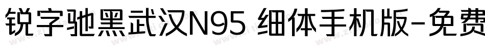 锐字驰黑武汉N95 细体手机版字体转换